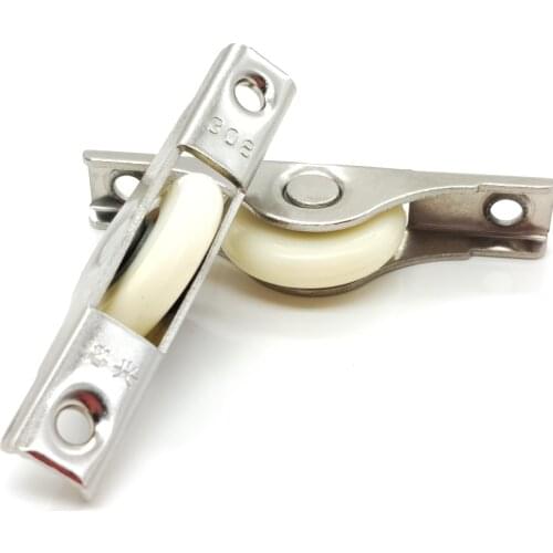 2pcs 308 small nylon single wheel runner for wooden sliding door pulley wheel lower pulley wardrobe hardware wheel parts