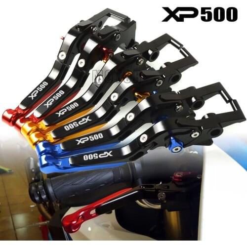 Motorbike Foldable For Yamaha XP500 XP 500 2010 2011 Motorcycle CNC Aluminum Brake Clutch Levers Adjustable Folding Extendable