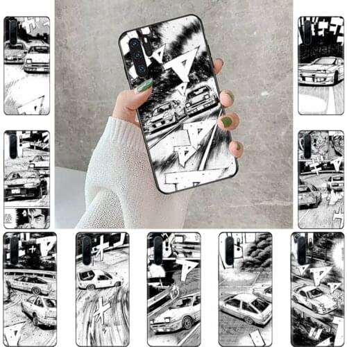 Cartoon initial d JDM Drift Phone Case Cover Coque Capa For Huawei Y5 Y6 II Y7 Y9 PRIME 2018 2019 NOVA3E P20 PRO P10 Honor 10