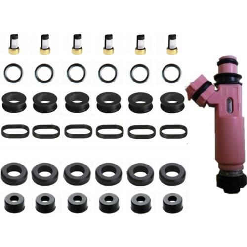 6pieces/set fuel injector repair kit for Lexus RX CLASS-2003 23250-20030 23209-0A020 FJ644 FJ1086 4G1652 4G2226 57849