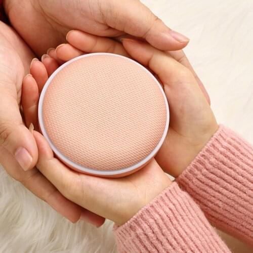 Portable Lights LED Makeup Mirror Magnify Hand Hold Foldable LEDs Pocket Makeup Mirror Light Beauty&Hand Warmer Cosmetic Tool