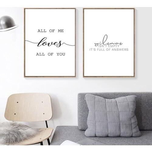 Letter Life Quote Picture Home Decor Nordic Canvas Painting Wall Art Minimalist Posters and Prints Art Decor for Living Room