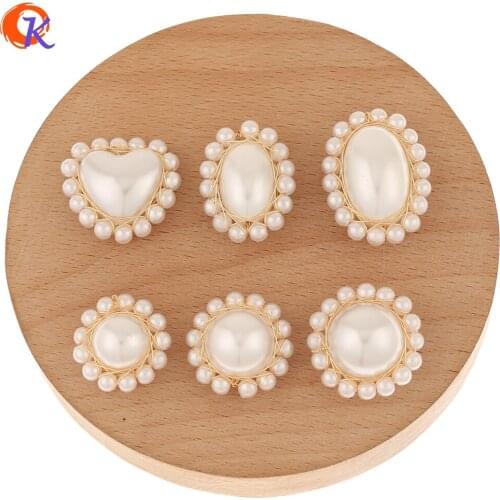 Cordial Design 50Pcs Jewelry Accessories/Bead Charms/Imitation Pearl/DIY Earrings Making/Hand Made/Jewelry Findings Component