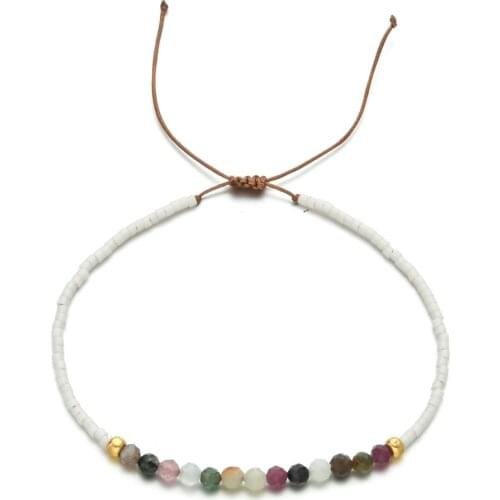 ZMZY Natural Stone Bracelet Handmade Woven Fashion Thin Jewelry Boho Gift Ethnic Pulseras Miyuki Beads Bracelet