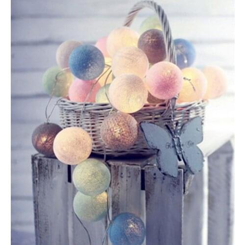 1 Set 300m String Lights Powerful Easy to Install Cotton Line LED Ball Fairy Lights for Wedding Party Decoration Wholesale