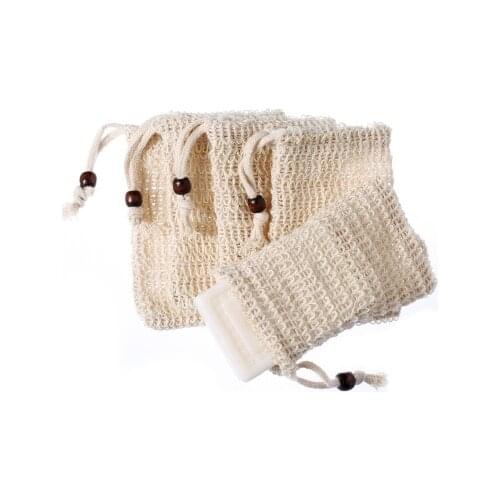 30 Pack Natural Sisal Soap Bag Exfoliating Soap Saver Pouch Holder