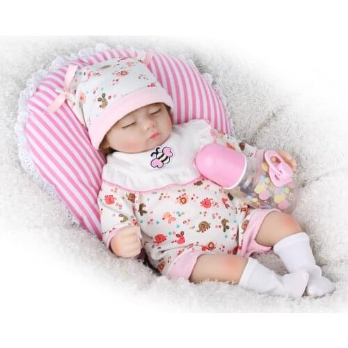 16 inch bebes reborn doll Handmade Silicone reborn lol baby Cloth body adorable Lifelike toddler Bonecas girl menina de KAYDORA