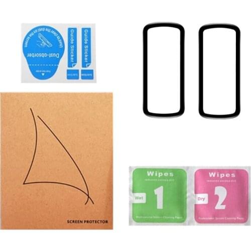 2Pcs Soft Fibre Glass Protective Film For -Fitbit Luxe Full Curved Cover Screen Protector for -Fitbit Luxe Smartwatch Accessorie
