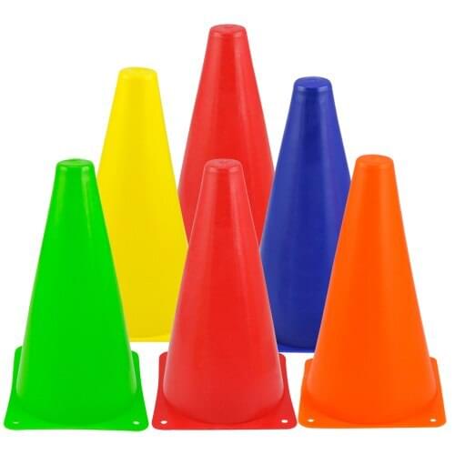 6pcs Colorful Plastic Slalom Roller Skating Pile Mini Cones Traffic Signs Marks