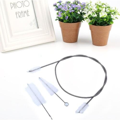 85/12.4/12.7cm Brush Set Instrument Cleaner Guitar Bass Cleaning Tool Maintenance Tool Music Metal Trumpet with 3 Brushes