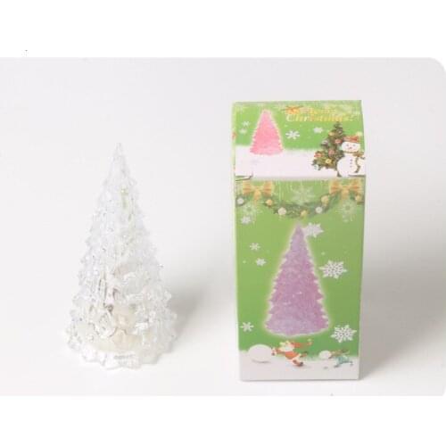 Ackle Christmas Tree Childrens Glowing Toys LED Colorful Crystal Flash Night Lights Christmas Gifts Are For Sale