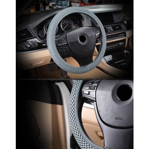 Car Styling Car Steering Wheel Cover Breathability 4 Clolors Durable Handmade Fit For Most Cars Sandwich Fabric Skidproof