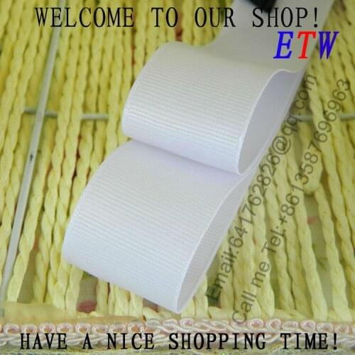 Free shipping 1-1/2''(38mm) Quality Solid White Color Ribbon Polyester Grosgrain Ribbon 20yards/lot DIY hairbows gift pack