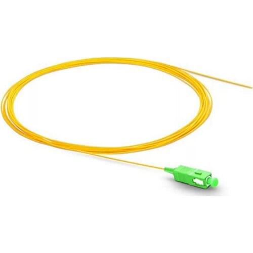 Free Shipping 500PCS SC APC Single mode fiber optic Pigtail 1M Single Mode Optical fiber pigtail 0.9mm G657A2