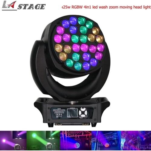 Free Shipping LED Moving Head 28x25W RGBW 4in1 Wash/Zoom Stage Light Professional DJ/Bar LED Stage Machine DMX512