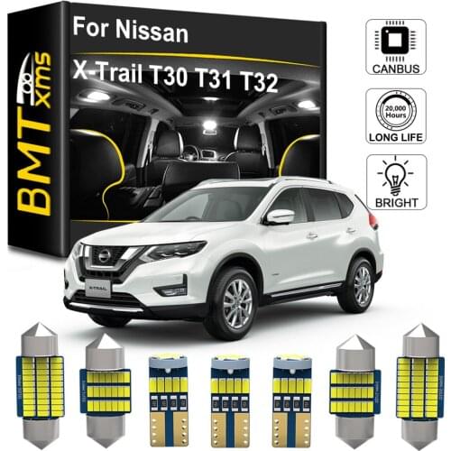BMTxms For Nissan XTrail X-Trail T30 T31 T32 2002-2020 Canbus Hot Sale Car LED Interior Map Dome Trunk Light License Plate Lamp