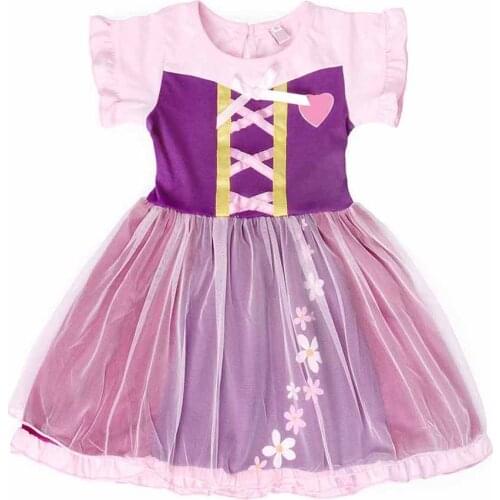 Kids Princess Dress Girl Elsa Anna Cinderella Mickey Snow White Sofia Rapunzel Costume Baby Girl Birthday Party Costume 1-6T