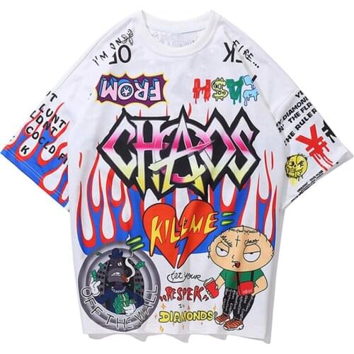 April MOMO 2021 Men Summer Short Sleeved O Neck Printing T Shirts Tees Tops Male Casual Fashion Slim Fit Hip Hop T Shirts Men