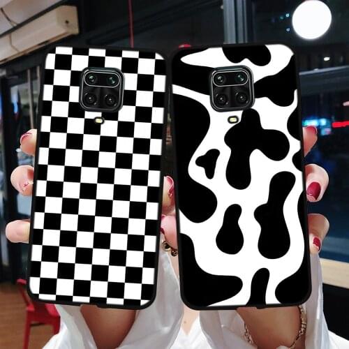 Checkerboard Plaid Checked Soft Back Cover Case For Xiaomi Redmi Note 9 8T Pro Case Coque For Xiaomi Redmi Note 9s Case