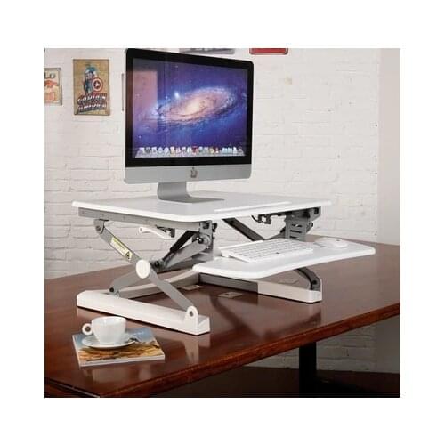 Loctek M1M EasyUp Height Adjustable Sit Stand Desk Riser Foldable Laptop Desk Notebook/Monitor Holder Stand With Keyboard Tray