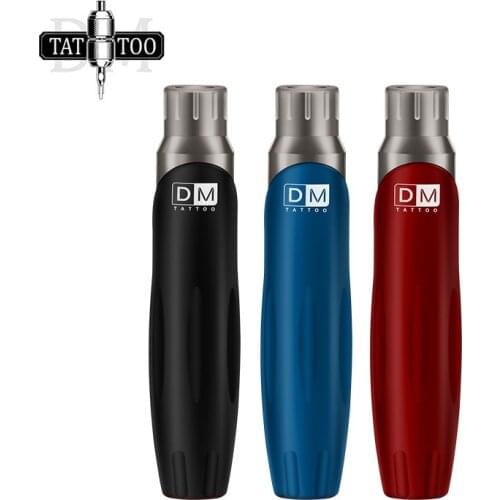 DM Rotary Tattoo Pen Aircraft Aluminum Strong Motor CNC Process Cartridge Tattoo Machine for Shader Liner
