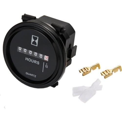 Snap in HOUR METER Mechanical Counter Timer for Generator Diesel Gasoline Petrol Engine Tractor Truck Trencher Turf Rakes Chiper