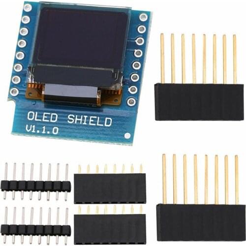 0.66 Inch OLED Display Module For WEMOS D1 MINI ESP32 Module Arduino AVR STM32 64x48 LCD Screen IIC I2C OLED