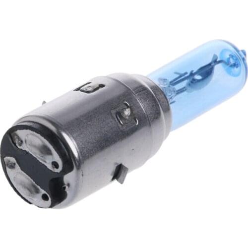 Motorcycle DC 12V 35W BA20D Headlight Halogen Bulb Xenon White Light E7CA