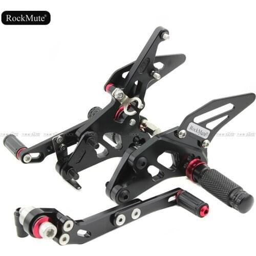 Motorcycle Rearsets For Suzuki GSX-R 1000 GSXR1000 2009-2016 Adjustable Footrest Shift Lever Brake Pedal Foot Pegs Rear Set CNC