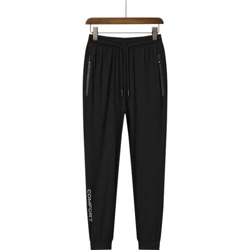 Mens Sweatpants Pants Men 2021 Spring Summer New Black Plus Size Joggers Solid Trousers Street Wear Sports Pants Trousers Men