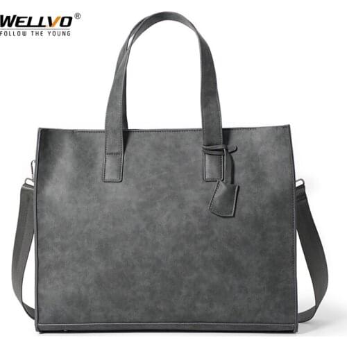 Man Business Laptop Briefcase Matte Leather Handbag Men office Bags Shoulder Bags Messenger Bags Casual Mens Tote Bag X199C