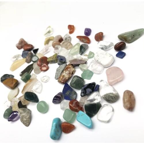 200G Natural Mixed Stone White Crystal Rose Quartz Lrregular Shape stone Reiki Healing Home Decoration