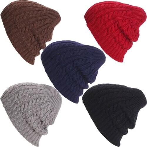 New Arrival Knitted Beanie Men Women Hats Winter Snow Caps Skullie Chunky Soft Warm Unisex Hat Beanies Casquette Homme