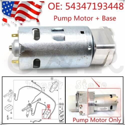 New Convertible Top Hydraulic Roof Pump Motor + Base for BMW for Mini Cooper 54-34-7-119-633 54-34-7-193-448 54347193448 7193448