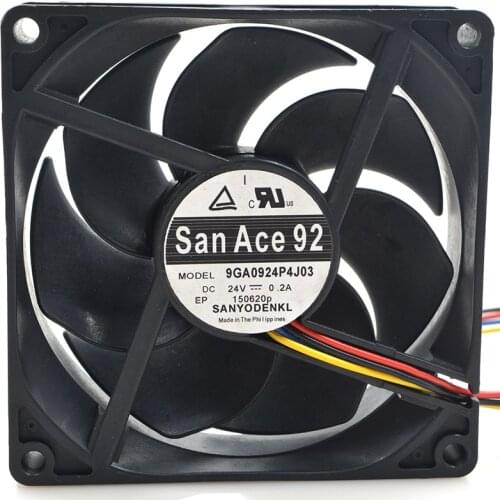 New original 9GA0924P4J03 24V 0.2A 9025 9CM 4-wire cooling fan