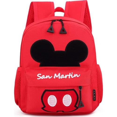 Disney New Kindergarten Schoolbag Boys Girls cartoon Minnie Mickey Kids Preschool Childrens Baby Backpack
