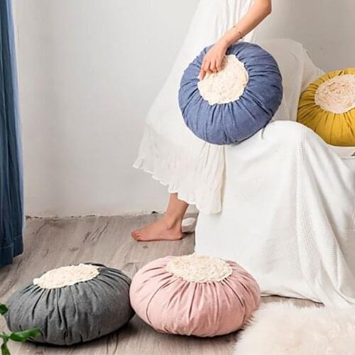 Cushion подушка Nordic style INS Lace Flower Cushions Chair Cushion Thickened Buttocks Mat Can Be Removed And Washed Lovely