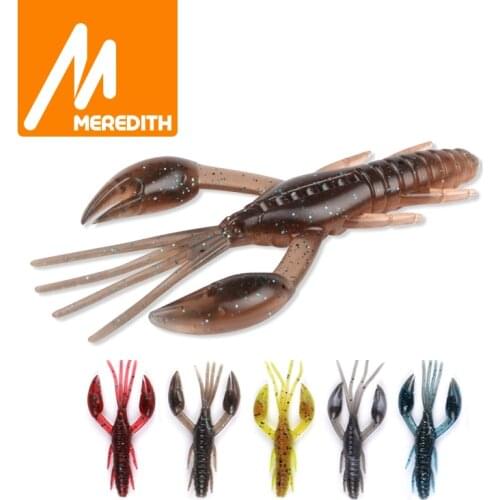 MEREDITH Fishing Lures DoliveCraw 8cm/7.7g 5pcs Craws WORM Soft Lures Fishing Soft Bait Shrimp Bass Bait Peche Gear