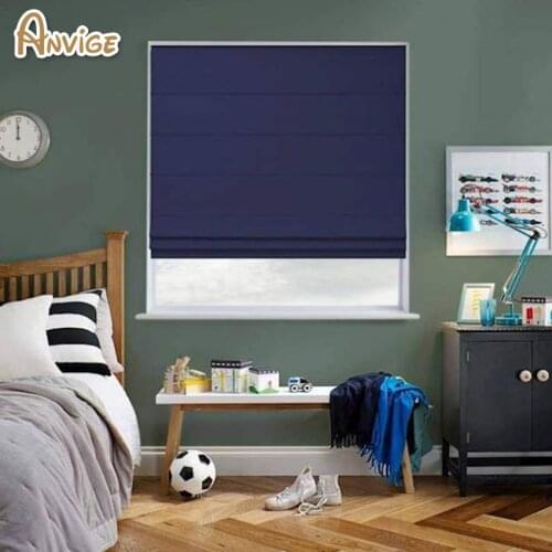 New Arrival Modern Cotton/Linen Solid Colors Roman Blinds Roman Shades For Living Room Window Curtains Free Shipping