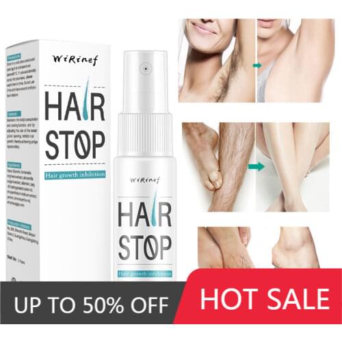 Hair Stop Inhibition Growth Sprays Whole Body Prevents Hair Growth Being Mild Moisturizing Non-Irritating Skin Smooth