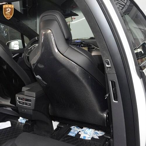 High Quality 2/6/7 Pcs/Set Full Carbon fiber Seat Back Covers Right Left Seat Trim For Performance Seat For Tesla Model X
