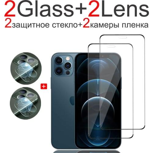 Tempered Glass & Camera Protector For iPhone 12 Pro 12 Mini Glass Screen Protector 9H Clear Glass iPhone 12 Pro Max Glasses