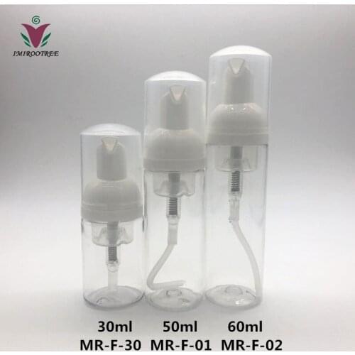 12pcs 30ml 50ml 60ml BPA Free Foaming Pump Bottles Plastic Foam Refill Bottle Soap Dispenser for Cleaning, Travel, Cosmetics