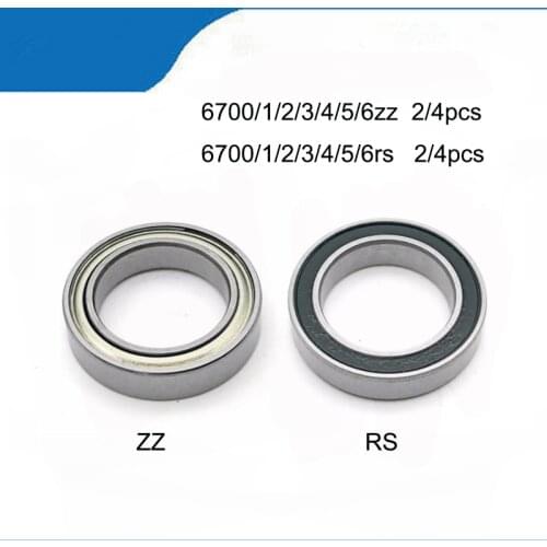 2/4pcs/Lot 6700zz 6701ZZ 6702rs 6703z 6704RS 6705Z RS Thin Wall Section Deep Groove Ball Bearing Chrome Steel Miniature Bearing