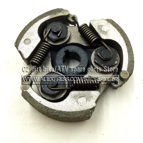 2 Stroke Aluminum Complete clutch pads springs for 47cc 49cc gas minimoto pocket bike mini dirt bike crosser quad atv motorcycle