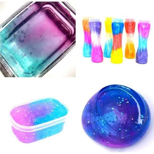 3PCS 100ml Slime Container Organizer Box For Light Clay Foam Slime Fluffy