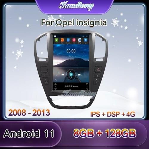 Kaudiony 12.8" Tesla Style Android 10 Car Radio For Opel insignia Auto GPS Navigation Car Multimedia Player Stereo 4G 2008-2013