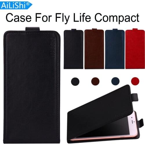 AiLiShi Case For Fly Life Compact Up And Down Flip Life Compact Fly PU Leather Case Exclusive 100% Phone Cover Skin+Tracking