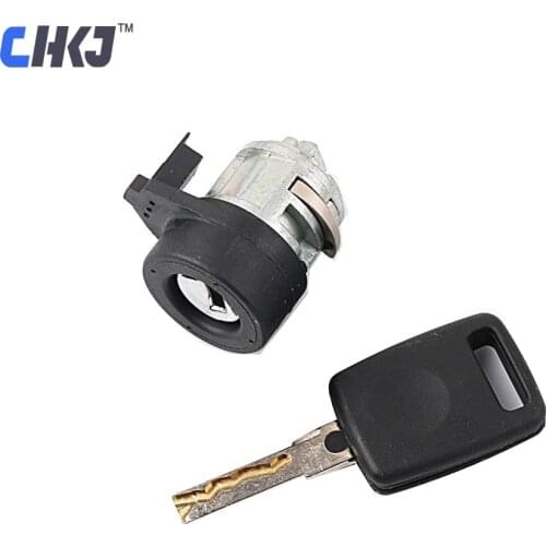 CHKJ For Audi A6 Ignition Lock Cylinder Locksmith Tools Car Door Locks Cylinder Latch With One Key Free Shipping