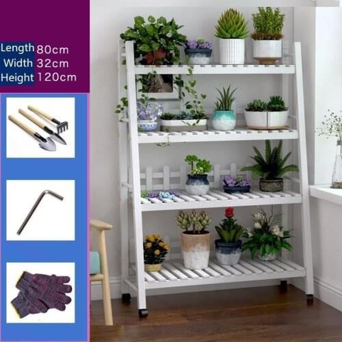 Wood Suporte Flores Plantas Garden Shelves For Estanteria Para Macetas Plant Rack Dekoration Balcony Shelf Outdoor Flower Stand